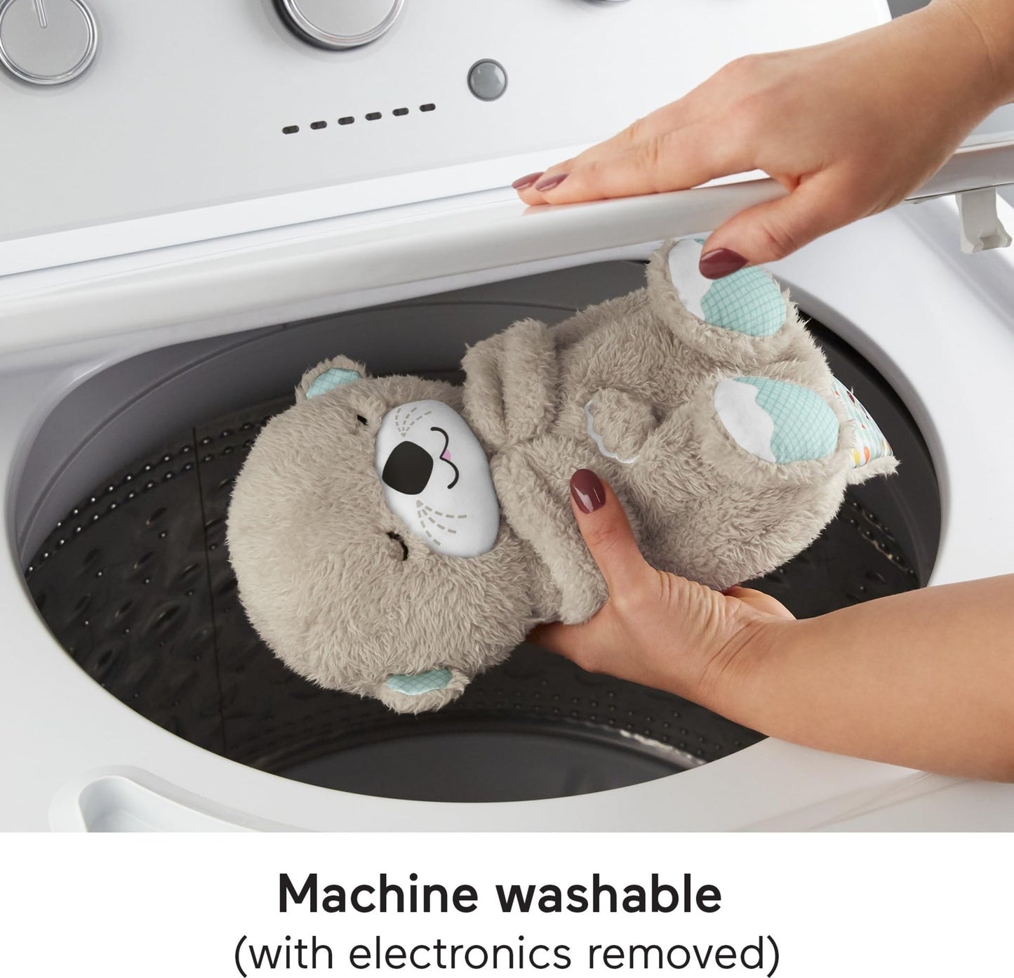 Fisher-Price Schlummer Otter – Kuscheltier mit Musik & Atembewegung für Babys