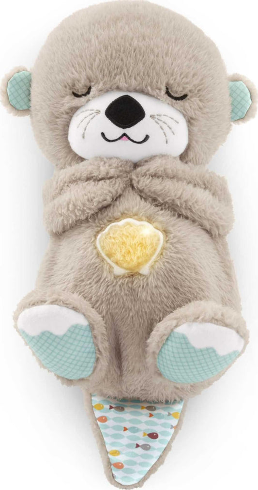 Fisher-Price Schlummer Otter – Kuscheltier mit Musik & Atembewegung für Babys