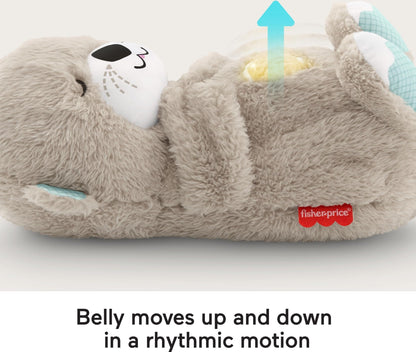Fisher-Price Schlummer Otter – Kuscheltier mit Musik & Atembewegung für Babys